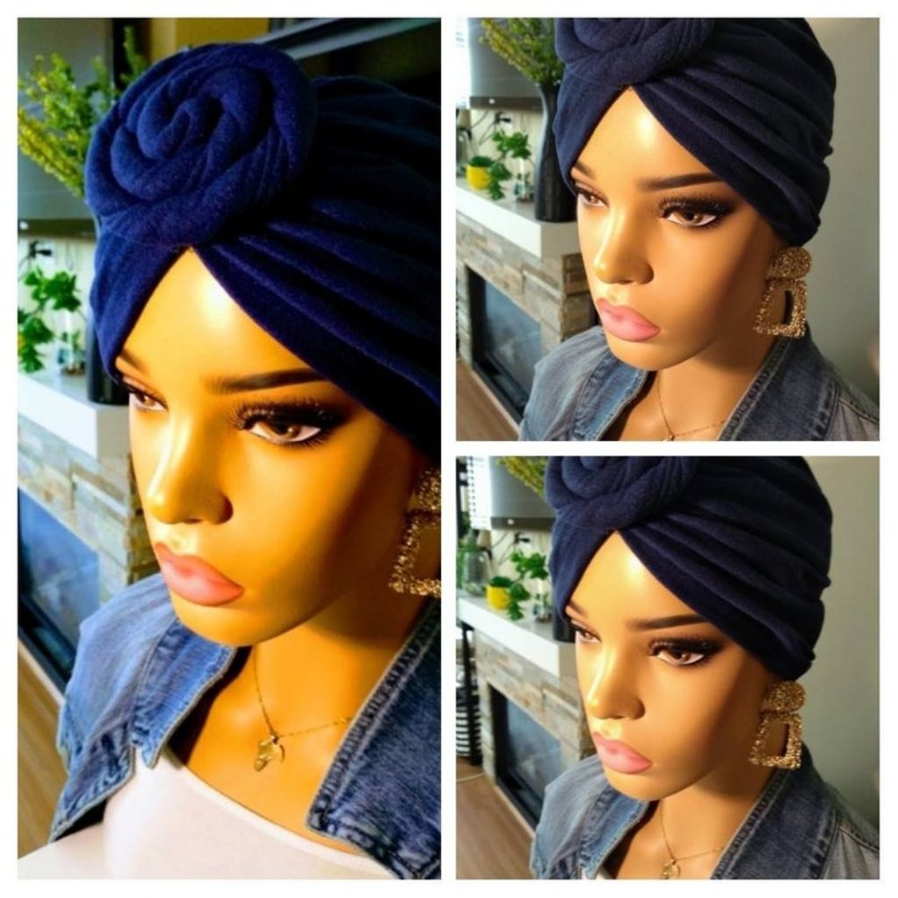 PRE-TIED TURBAN ,Headwrap,boho,chemo gift, Tie Dye Headwrap, Ankara head…